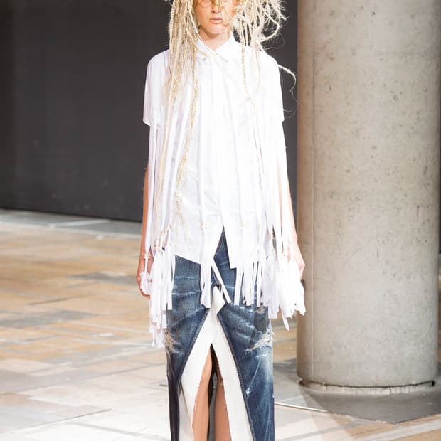 Fringe Asymmetry Blouse