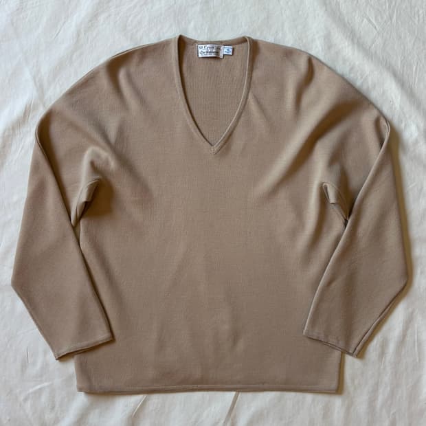 [XL] 90s USA St.Croix 홀가먼트 울 브이넥 니트