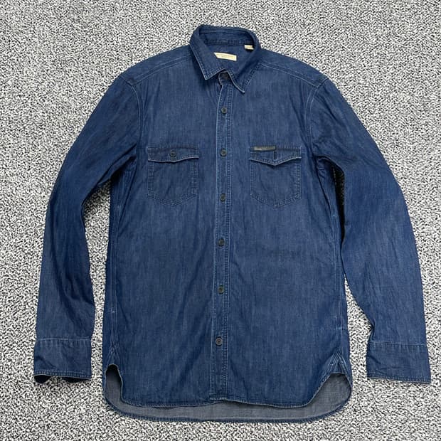 버버리 데님 청 셔츠