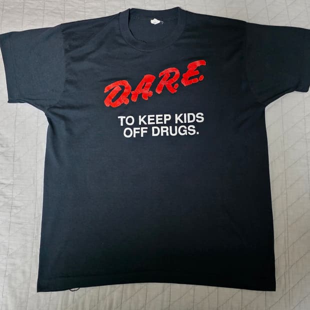 [XL] 80s 빈티지 D.A.R.E DARE 티셔츠