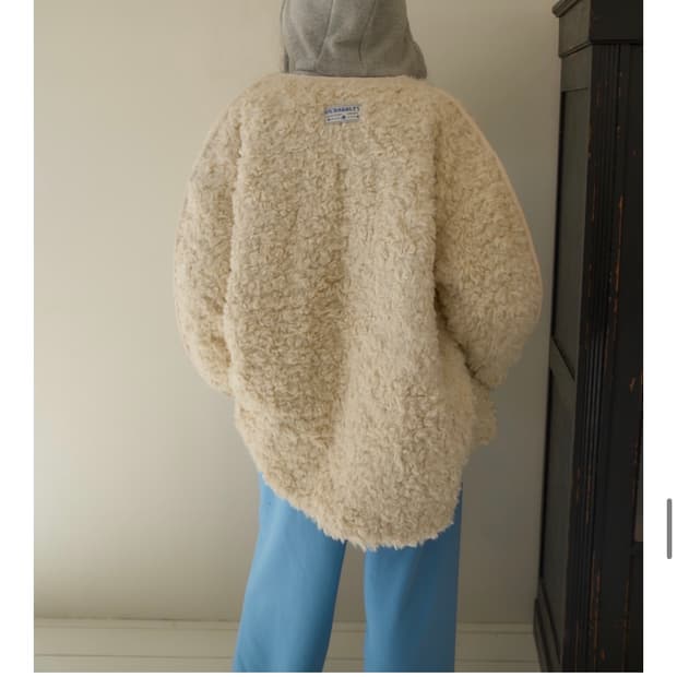 Fluffy overfit jumper / cream