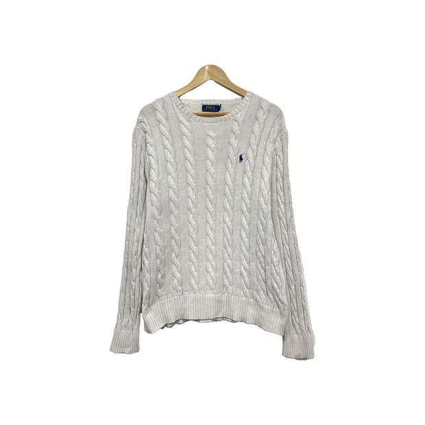 폴로 랄프로렌 케이블 꽈배기 니트