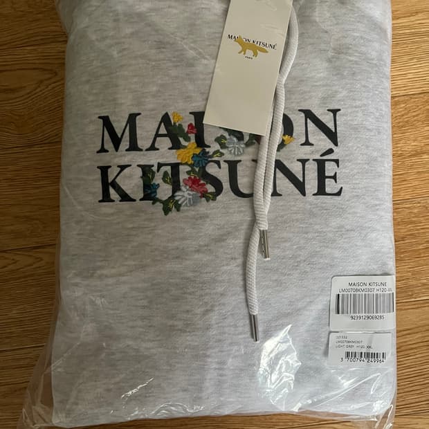메종키츠네 기모 후드티