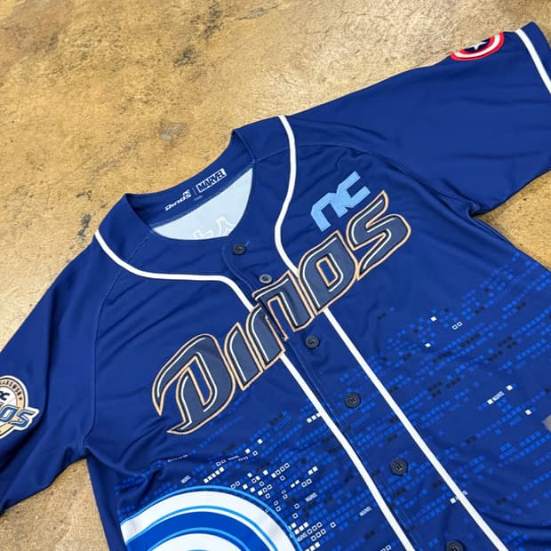 [정품/105] NC 다이노스 마블 콜라보 18 박석민 마킹유니폼 b10