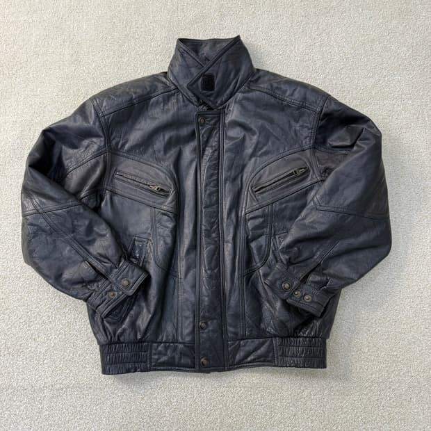 L FINE 빈티지 소가죽 레더 자켓 0122T1