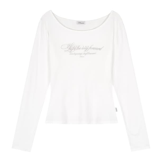 클리시어 kleen club letter top 클린 레터 탑 롱슬리브