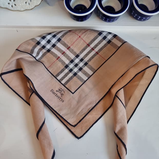 버버리(Burberrys) 일본정품 빈티지 손수건 / 미니 스카프