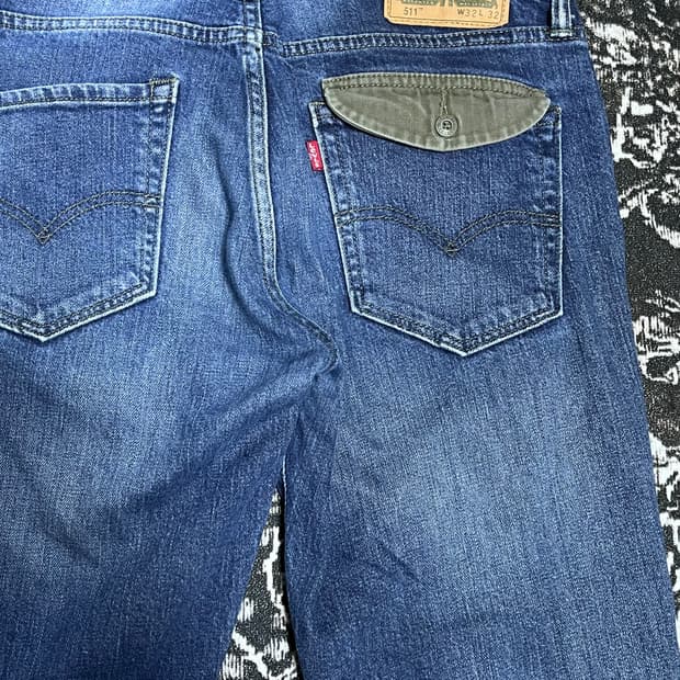 Levi’s 511 페이드 워싱 컬러포켓 데님 32