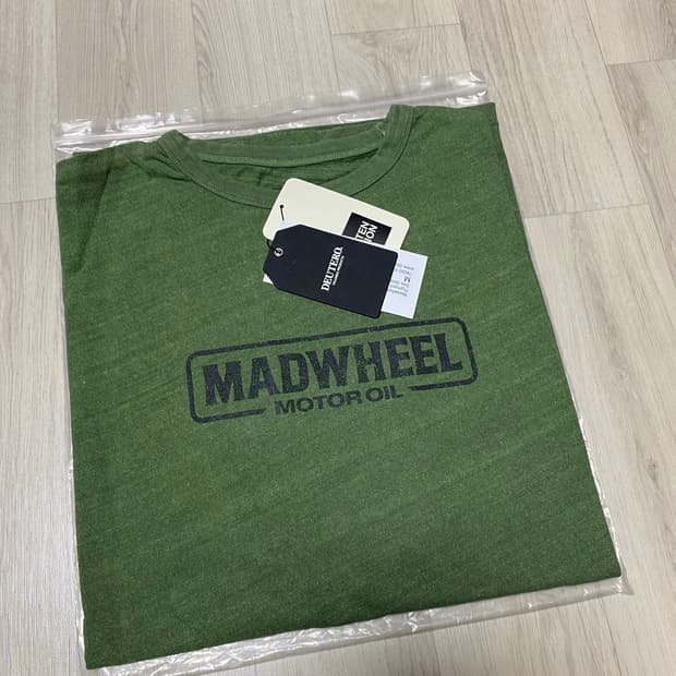 듀테로 Madwheel MO Pigment Dyed 반팔티셔츠 M