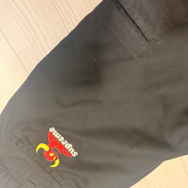 슈프림x토이머신 워크팬츠 34