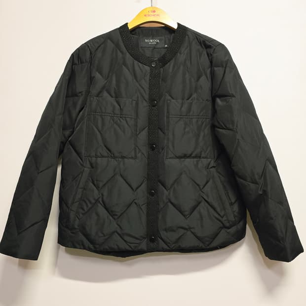 소울 SO.WOOL 다이아 구스퀼팅 자켓