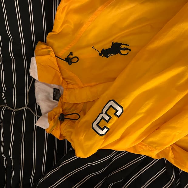 폴로 빅포니 옐로우 바람막이 m