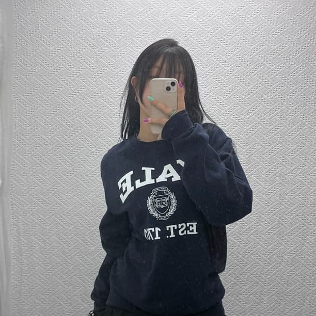 챔피언 올드스쿨 예일컬리지 빅로고 맨투맨 S C07292