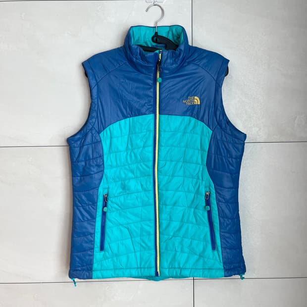 노스페이스 경량 퀼팅 패딩 조끼 블루 (95)