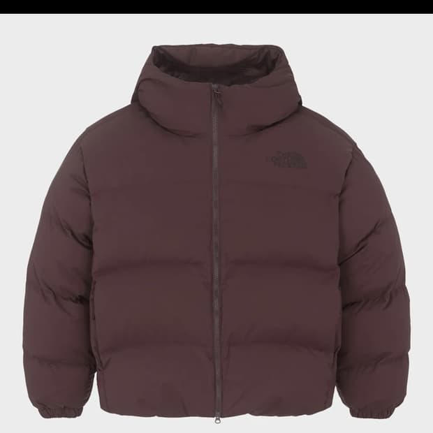 노스페이스 패딩 화이트라벨 다운 자켓 브라운
