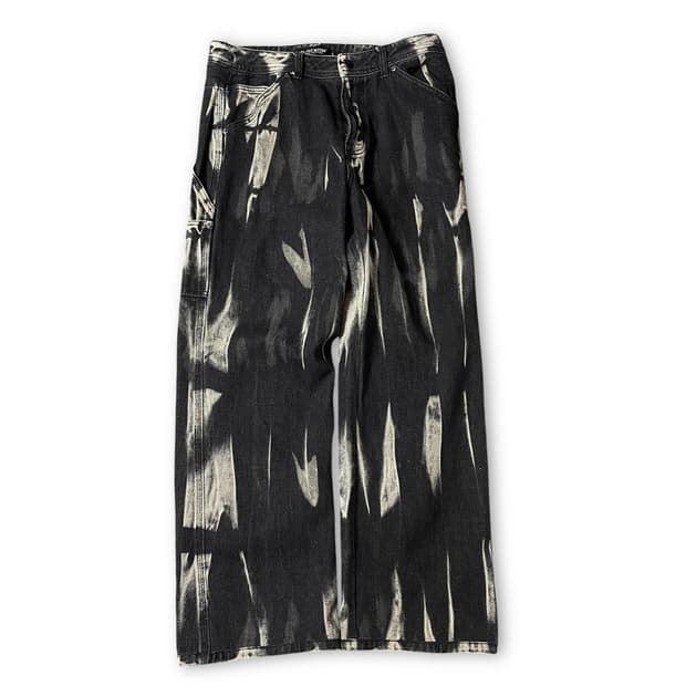 (32) 플레이버리즘 타이다이 카펜터 데님 팬츠 L