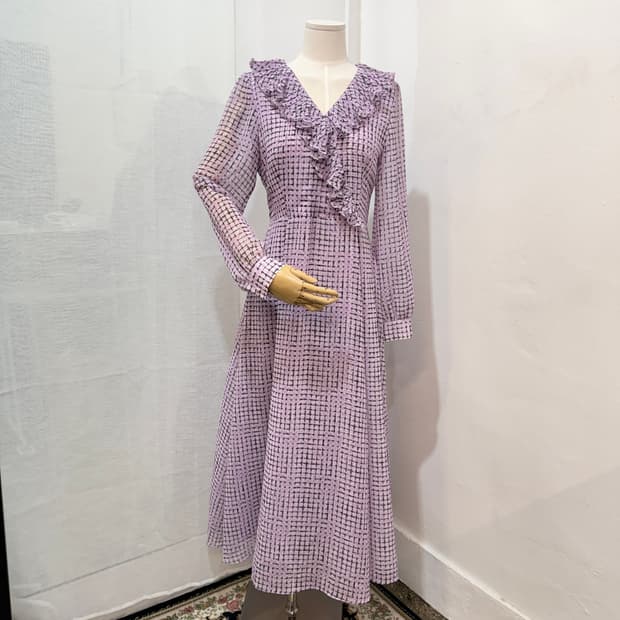 (S)오르 orr 패턴 롱원피스 보라원피스 하객원피스 2993