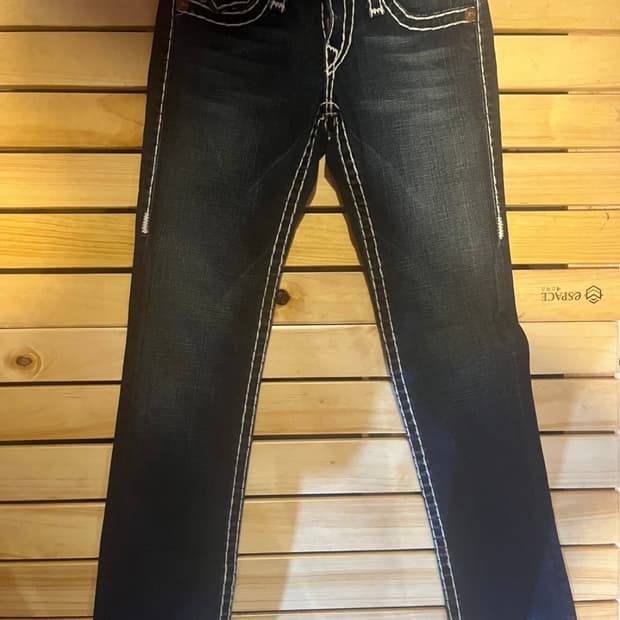 트루릴리젼 다크블루 청바지