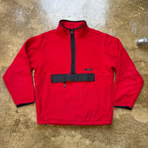 AIGLE 레드 플리스 풀오버