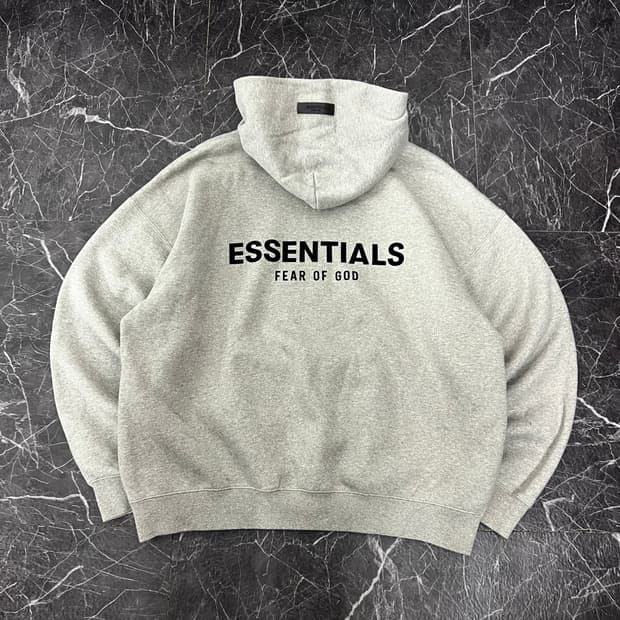 피어오브갓 에센셜 로고 오버사이즈 스웻 후드