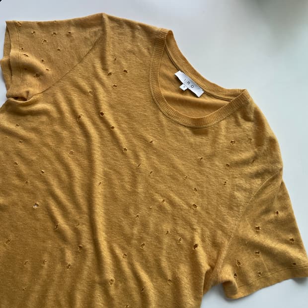 Iro Punching Linen S/S Tee