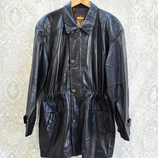 90s 양가죽 사파리 자켓