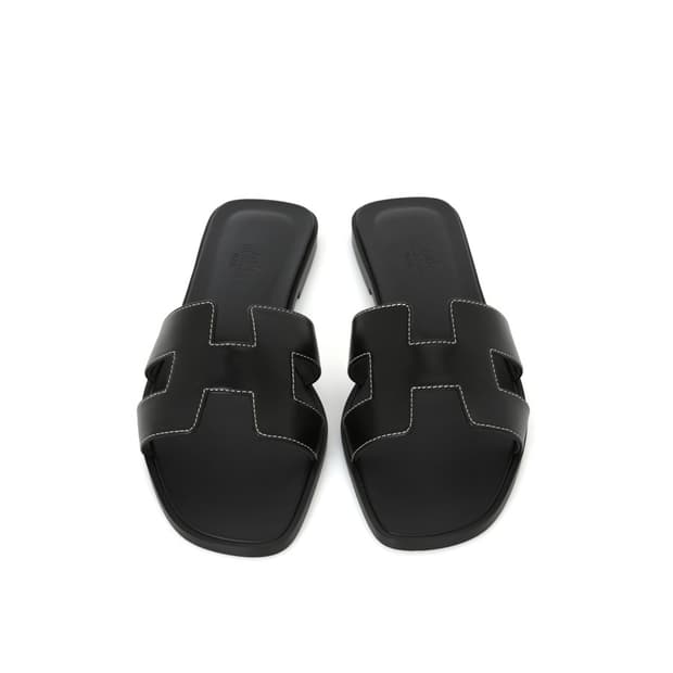 에르메스 Oran 샌들 오란 슬리퍼 블랙 슈즈 H021056Z 오랑