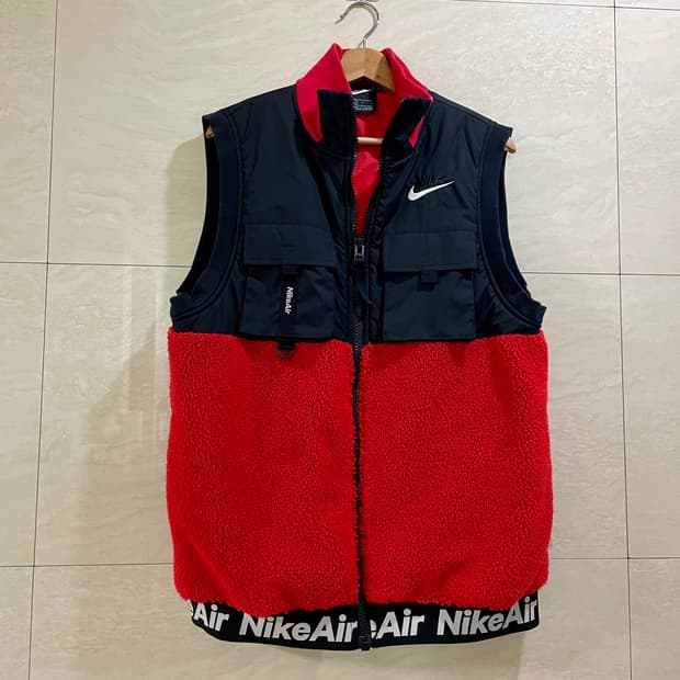 나이키 / 쉐르파 플리스 집업조끼, 남성조끼 / L(100)