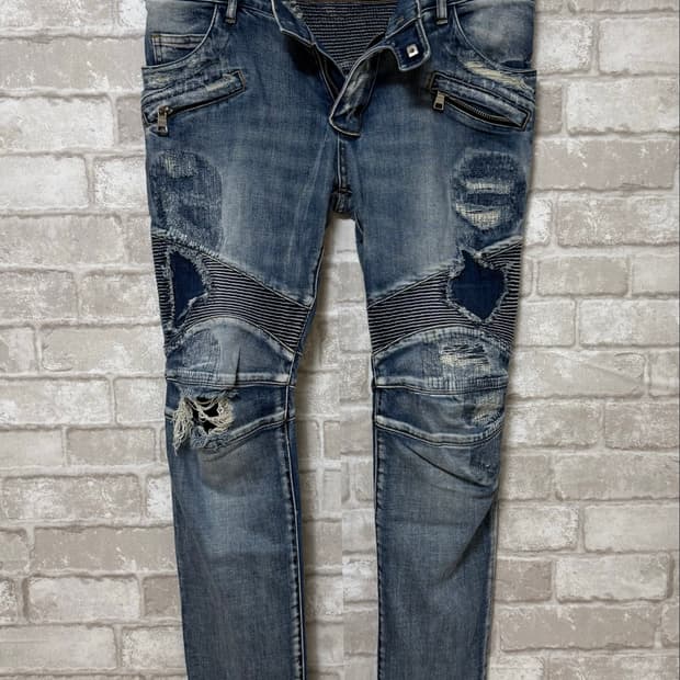 Balmain Archive Distressed 바이커진
