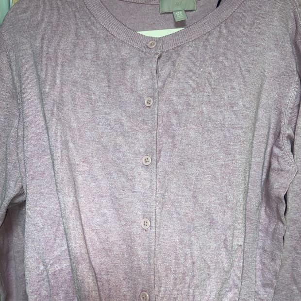 H&M 핑크 라벤더 가디건 XL