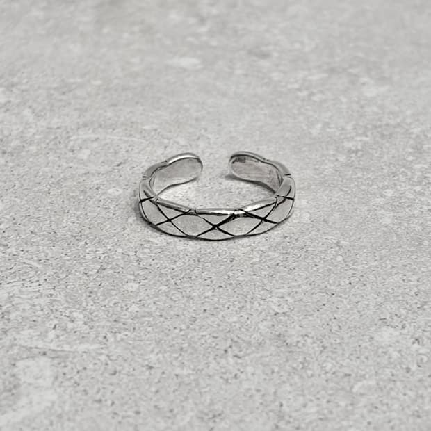 Oribell 코코 크러쉬 925실버 오픈링 슬림 반지