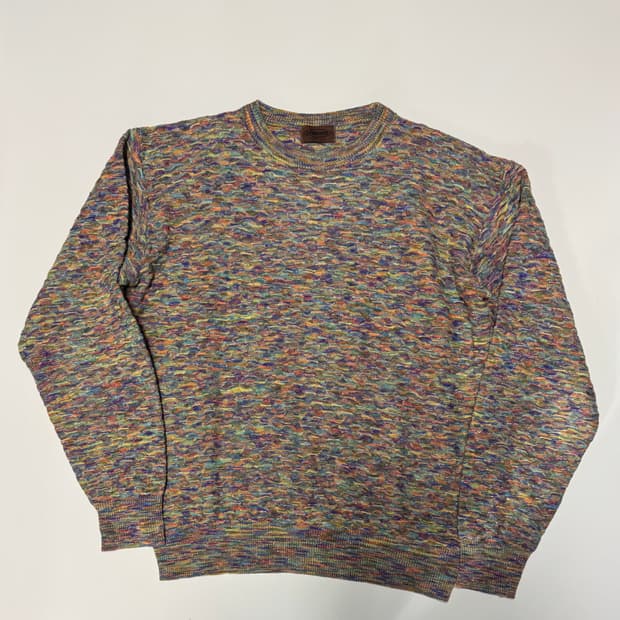 정품 여성 미쏘니 Missoni 빈티지 멀티 컬러 니트 L