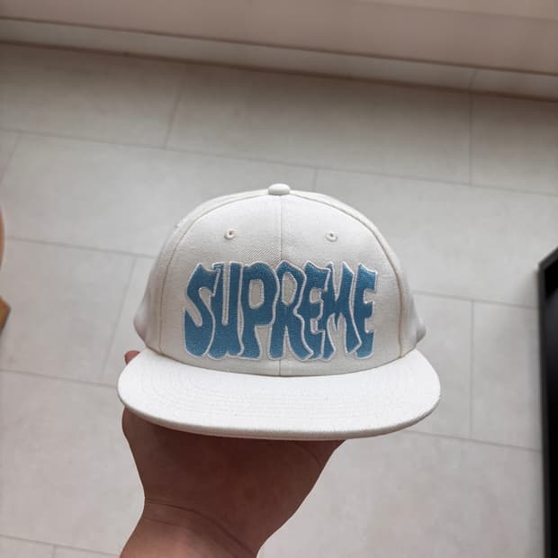 슈프림 24SS 크립 6패널 볼캡 (Stone) 라이트블루