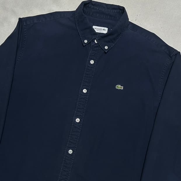 L 라코스테 레귤러핏 네이비 셔츠 