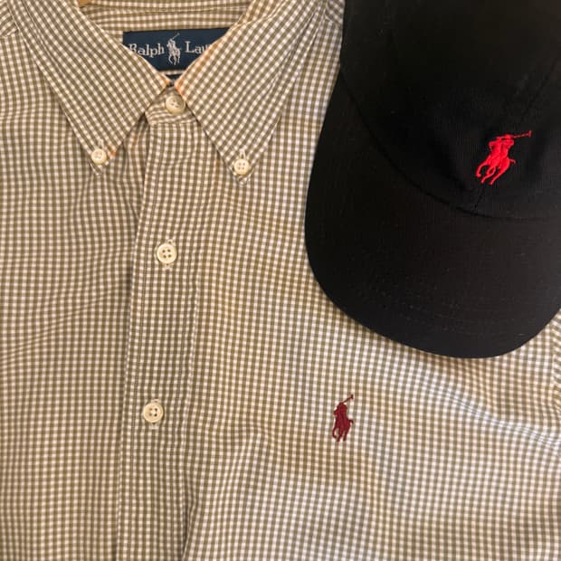 폴로(Polo ralph lauren) 깅엄체크 여름셔츠 L/S