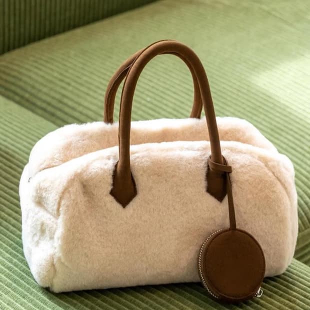 제이마크뉴욕 퍼 토트백