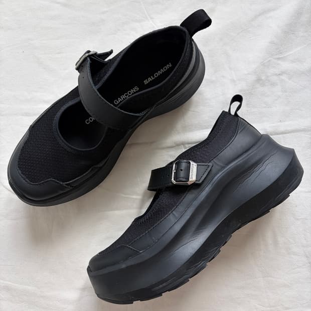 살로몬 x 꼼데가르송 RX 메리제인 플랫폼 블랙 CDG x SALOMO