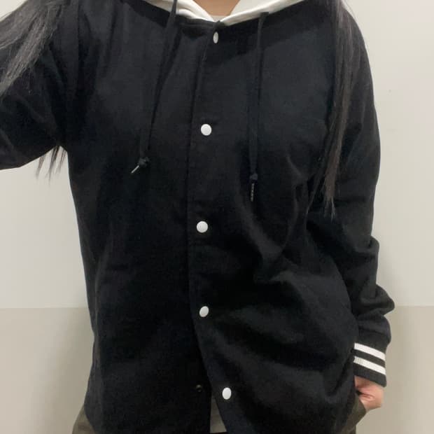 Beams heart 빔즈하트 후드 바시티자켓