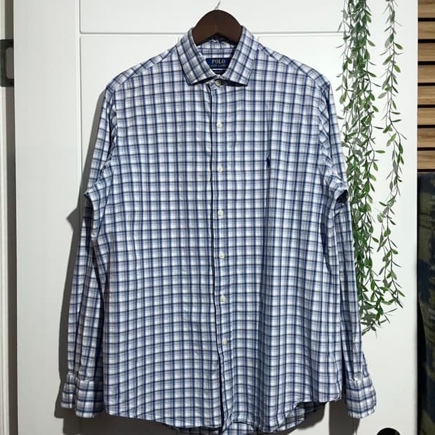폴로랄프로렌 클래식핏 체크셔츠 신형 큐알