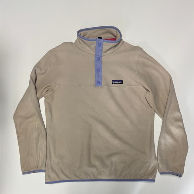 정품!! 여성 파타고니아 풀오버 반집업 플리스 M