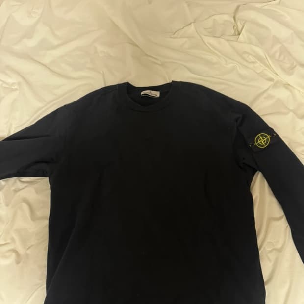 스톤아일랜드 블랙 맨투맨 xl