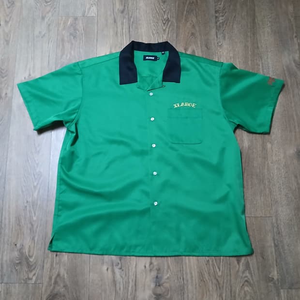 엑스라지 투페이스 오픈카라 반팔 셔츠