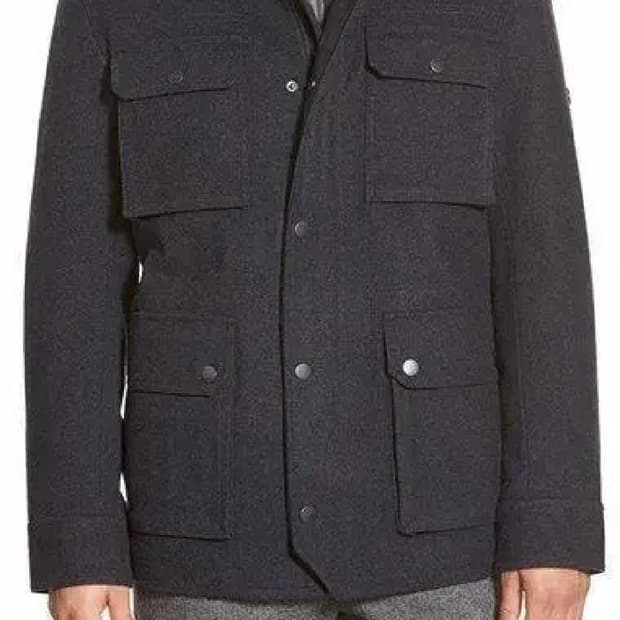 정품 벤셔먼 멜톤 울 자켓