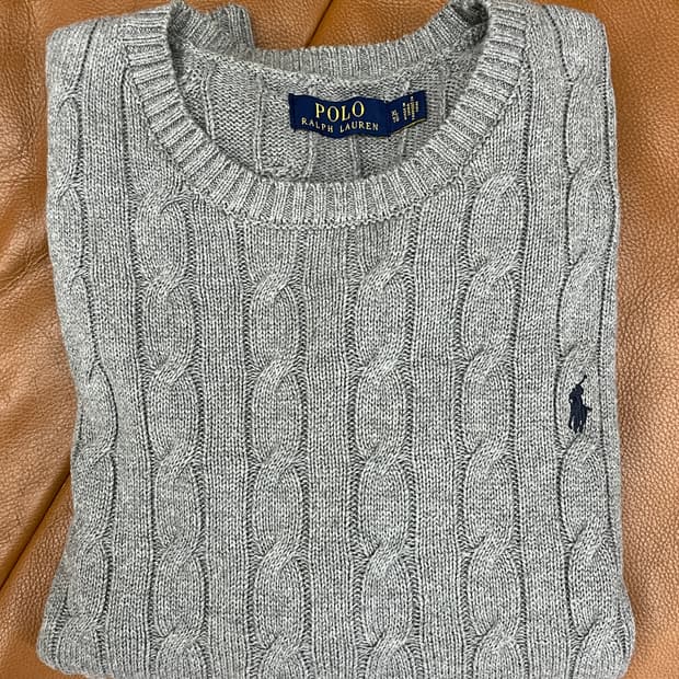 폴로 꽈베기 니트, XL (정품입니다.)