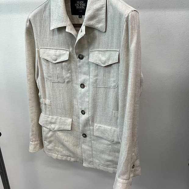 95-100) 맨온더분 린넨 사파리자켓 