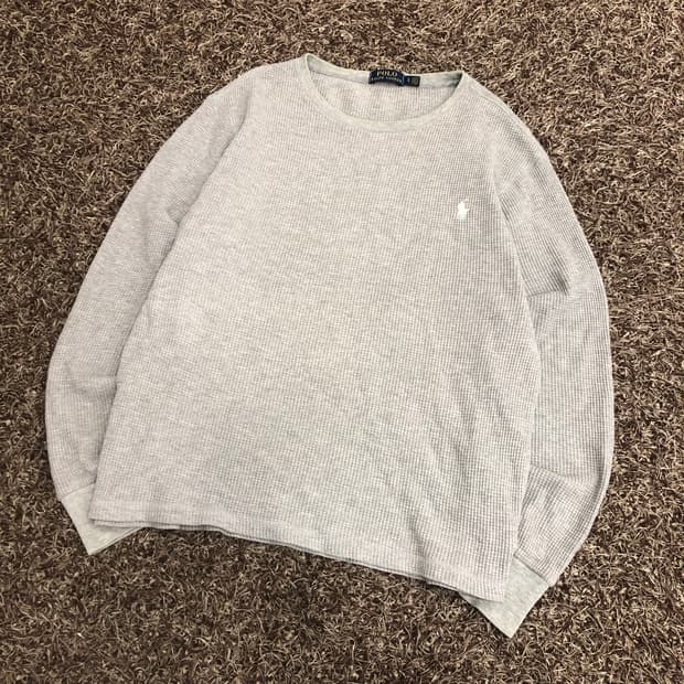 폴로 랄프로렌 와플 롱슬리브 긴팔 티셔츠