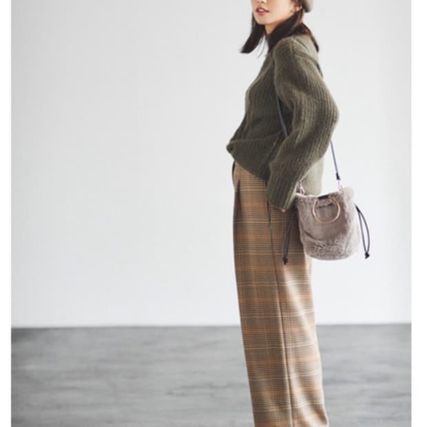 PLST 트윌 와이드 팬츠