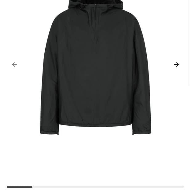 [새상품] 아모멘토 나일론 후드 아노락 블랙 m
