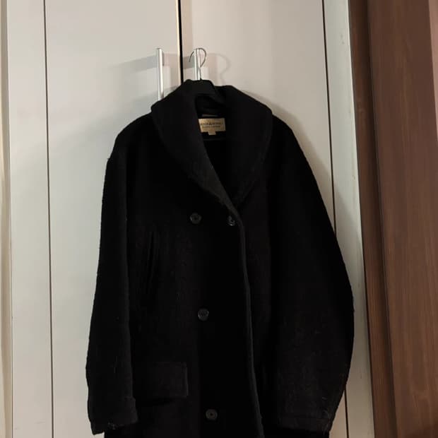 폴로 양모 코트