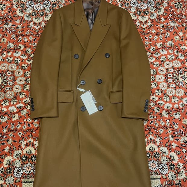 [46] 마마가리 MTR 롱 브라운 더블 코트